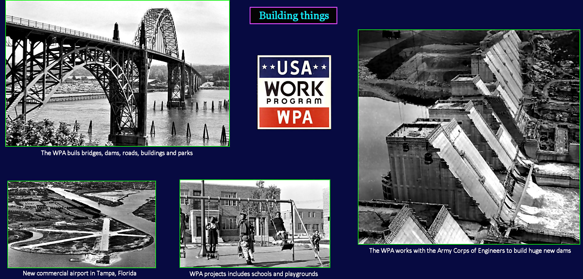 WPA and construction, 1930s